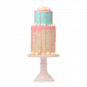 2 ярусный свадебный торт №129193