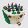 Детский торт с шахматными фигурами на 8-летие №105562