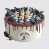 Торт в стиле шахмат из мастики №105568