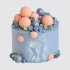 Торт в стиле баскетбол с ягодами и мячами из мастики №107515