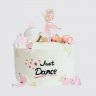 Торт танцы для девочки на 7 лет с танцовщицей №108581
