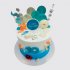 Торт на День Рождения 10 лет в морском стиле №110040
