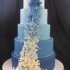 Голубой свадебный торт №129524