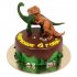 Торт для мальчика с динозаврами №96419