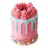 Торт розовый №100149