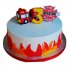 Торт с пожарной машиной №100241