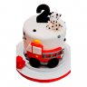 Торт с пожарной машиной №100210