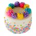Торт с разноцветным кремом №100297
