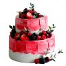 Торт с рожком и ягодами №100436