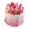 Торт розовый №100565