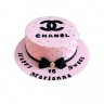 Торт розовый №100844