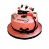 Торт розовый №100845