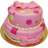 Торт розовый №100844