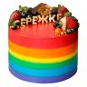 Торт разноцветный №101089