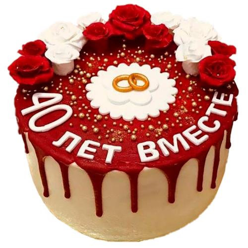Торт на годовщину №101356 — заказать по выгодной цене на фабрике МЯТА
