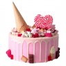 Торт розовый №101806