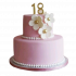Торт розовый №101800
