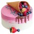 Торт розовый №101836
