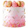 Торт розовый №101845