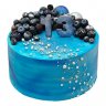 Торт голубой №102407