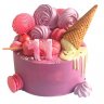 Торт розовый №:102626