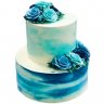 Торт голубой №102952