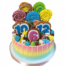 Торт разноцветный №102873