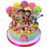 Торт разноцветный №102899