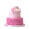 Торт розовый №102958