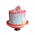 Торт розовый №103179