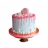 Торт розовый №103195