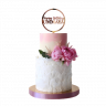 Свадебный торт с пионами №127132