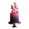Торт розовый №103336