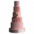 Торт розовый №103671