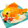 Торт для рыбака на 70 лет с пряником №107229