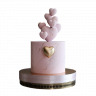 Свадебный торт с сердцем №126812