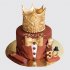 Торт на День Рождения с короной №104095