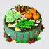Торт на День Рождения бабушке огород №104473