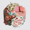 Торт маме с цветами №104610