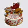 Торт с ягодами классический №104614