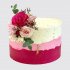 Торт для подруги на День Рождения с цветами №104961