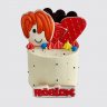 Торт Роблокс с фигурками из мастики №105202
