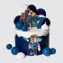 Торт Роблокс с синими шариками №105215