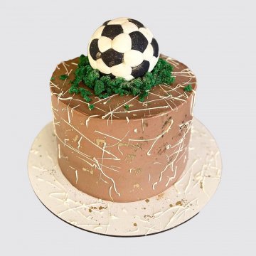 Торт Футбольное поле из крема или из мастики на заказ в спб.