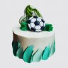 Торт на тему футбол с декором из пряников №105333