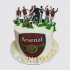 Торт на День Рождения с футбольной командой №105336