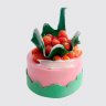 Праздничный торт девушке с ягодами №105394