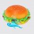 Торт Бургер с акулой из мастики №105468