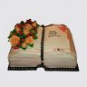 Торт Книга с розами на 55-летие №105501