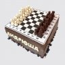 Квадратный торт в виде шахматной доски №105542